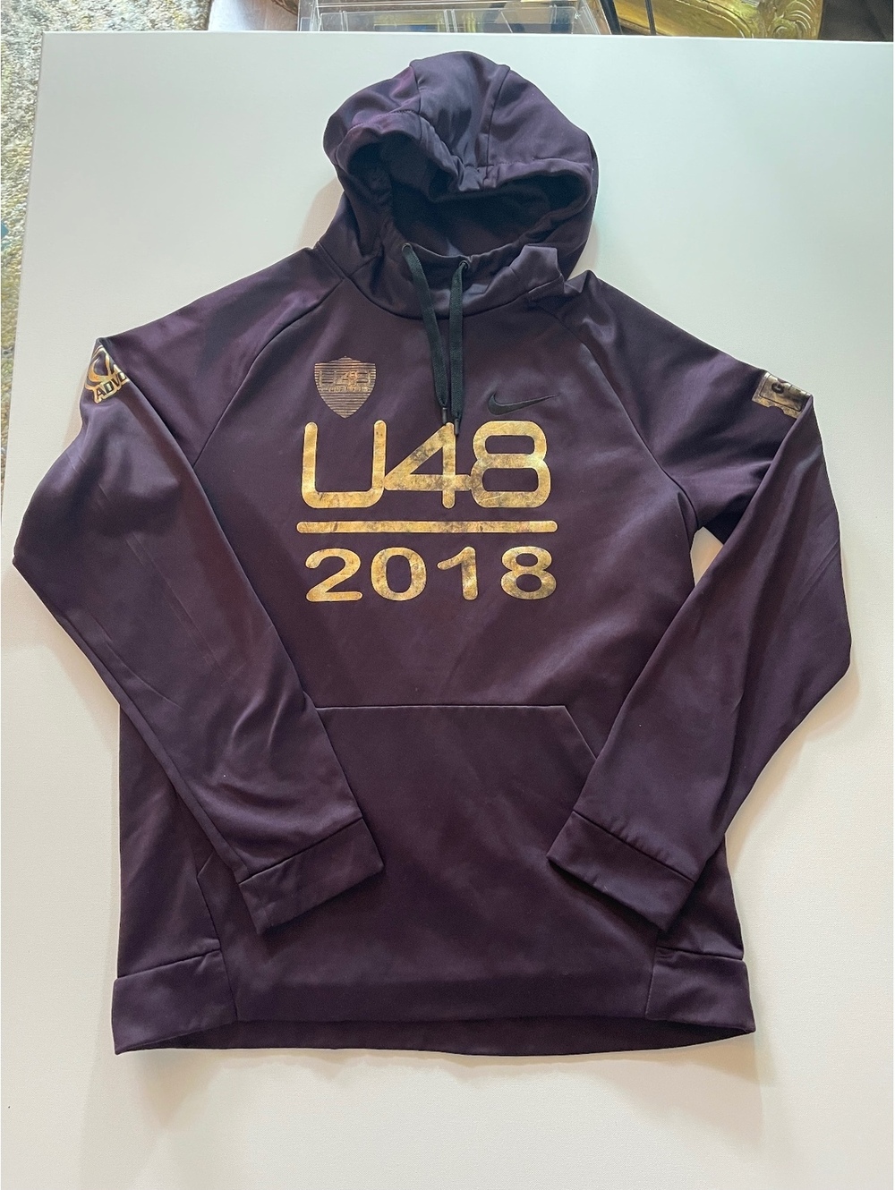 Nike Dri-FIT U48 2018 Hooded Pullover Sweatshirt SizeL